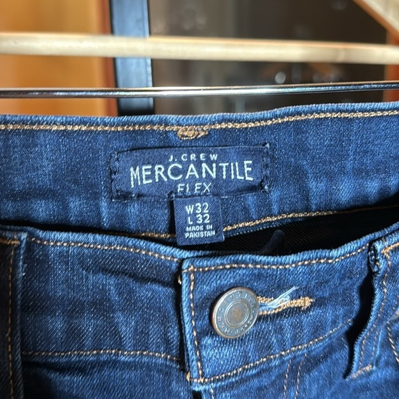 J Crew Mercantile Straight-fit jean in signature flex Dark Wash Size 32 x 32 - Picture 4 of 9